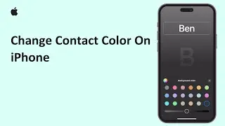 How To Change Contact Color On iPhone 2026 | Customize iPhone Contacts With Different Colors