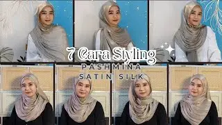 7 Cara Styling Pashmina Satin Silk