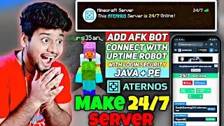 How To Make 24/7 Aternos Server | Replit Uptimerobot Not Working | How To Add Afk Bot in Aternos