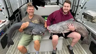 Slimecat rods are doubled up on big catfish