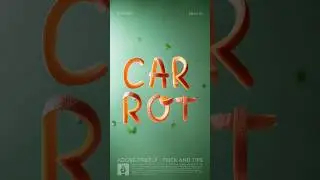 Carrot text effect #TextEffect