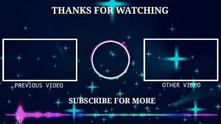 Top 10 End Screen | youtube end screen template No Copyright | best outro template no text