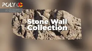 3D Scanned Stone Wall Collection | Realistic PBR Textures | Scene-Ready for Maya, Blender, Unreal