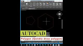 How to quickly draw polygon in AutoCad (POLYGON command)