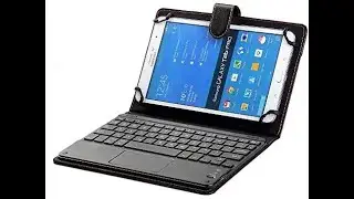 Generic Bluetooth TrackPad PU Leather Keyboard Cover for Samsung Galaxy Tab T561S2S3 Lenovo Yoga 3 1