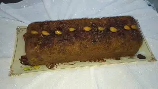 كيك بالتمر والكركاع واللوز منسم بالقرفة كيجي رائع