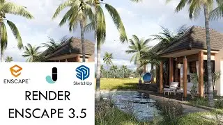 TUTORIAL !! RENDER REALISTIC EXTERIOR #4 || ENSCAPE 3.5 ||