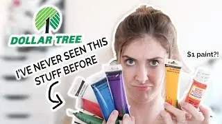 MAKING ART with $1 DOLLAR STORE ART SUPPLIES
