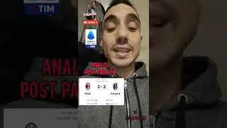 Milan - Bologna 2-2 ⚽️ Analisi post partita 22°giornata Serie A #shorts #seriea #milan ❗️ISCRIVITI❗️