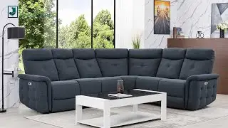 Zariah Modern Reclining Sectional | Jubilee Furniture