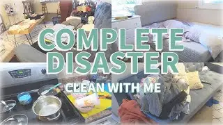 ALL DAY SPEED CLEANING MOTIVATION // COMPLETE DISASTER CLEAN WITH ME