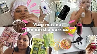 Uma manhã corrida, meus produtos de farmácia e mercado, estudos e muito mais 🫧🪷♡