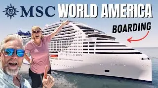 First Look at MSC's FIRST MEGA Ship | We Boarded MSC World America!!