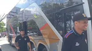 Time do Itabaiana-SE chega ao estádio o Amigão para enfrentar o Treze no mata-mata valendo o acesso