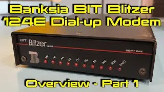 Banksia BIT Blitzer 124E Dial-up Modem (2400 bps) Model BBM124E - Overview and Dial Test #1