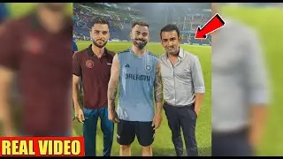 Virat kohli Gautam Gambhir & Naveen Click A Pic In One frame & Hugged After IND vs AFG Match ||