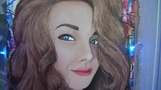 #artist  Портретная живопись ( рисуем акрилом) Портрет 30/40 (2021)