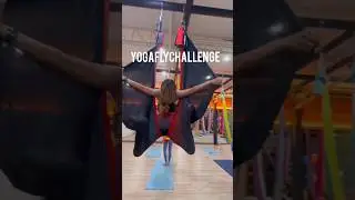 ท้าทายขีดจำกัดตัวเอง ใครพร้อมมาลองทำกัน#yogafly #aerialyoga #yogainspiration วันนี้ได้ลองท่าใหม่