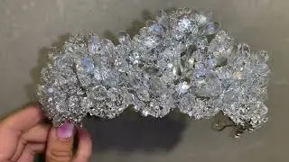 Crystal tiara handmade jewelry crown diadem bridal hair accessories