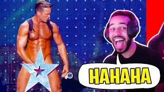 Hamlinz Reacts to STRANGE America's Got Talent!!