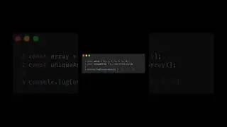 Remove duplicates from an array #coding #developer #programming #math #javascript #code #js