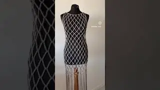 Платье-сетка как из Pinterest. Плету тренды! Макраме
