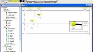 RSLogix 500 to edit , upload and executing  a ladder logic program using a  MicroLogix 1500 PLC