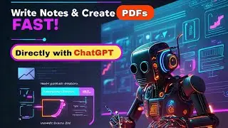 📝Create Notes and PDFs Directly with ChatGPT📚