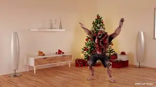 Christmas greetings to all ;) (christmas monsters have fun :D ) animation