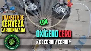 TRASVASE DE CERVEZA CARBONATADA DE BARRIL A BARRIL CON OXIGENO 