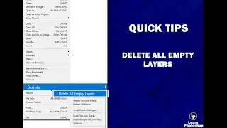 Auto find & delete all empty layers in one click - photoshop | Photoshop Tutorials | learn photoshop