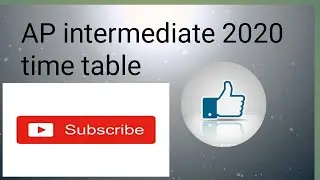 Intermediate AP public exam time table