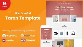 How to install Taron - Multipurpose WooCommerce WordPress Theme