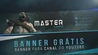 BANNER GAMER GRÁTIS PARA YOUTUBE + COMO EDITAR