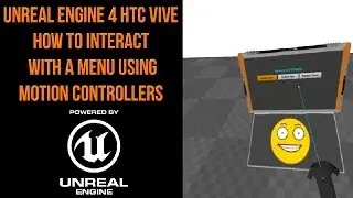 UE4 HTC Vive How to setup Interaction with a menu using Motion controllers