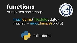 Dumping maci Data in Multiple Ways | Python