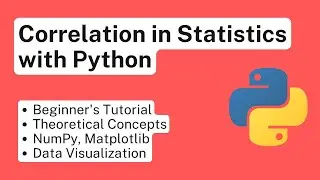 Correlation in Statistics using Python