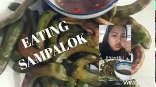 Eating green tamarind with bagoong/sour food #mukbang #mouthwatering #sourfood