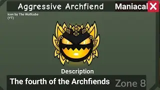 How to get AGRESSIVE ARCHFIEND in FIND THE GEOMETRY DASH Difficulties Roblox Zone 8