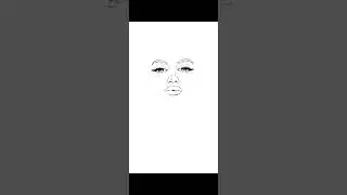 How to draw women face by procreate