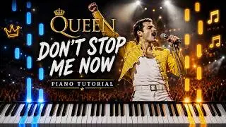 Learn To Play Don't Stop Me Now Queen on Piano! (Easy)