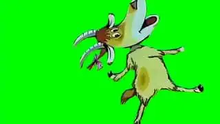 Танцующая коза   на хромакее