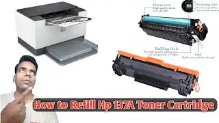 how to Refill Hp 137A toner | Hp 208dw Printing problem | Hp 208Dw Printer toner refill |