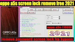Oppo A5s (Cph1909) Remove Password Screen Lock Frp Bypass | Full Solution l 2021 | By Mtc