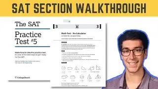 Sat Practice Test 5 Math No Calculator No Fluff Walkthrough! (2021)