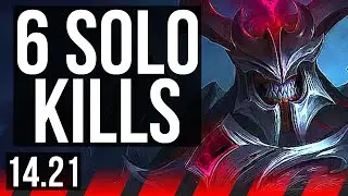 MORDEKAISER vs RENEKTON (TOP) | Rank 2 Morde, 6 solo kills, Legendary | BR Grandmaster | 14.21