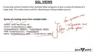 Views in SQL in Hindi l SQL Tutorial l Javatpoint Hindi