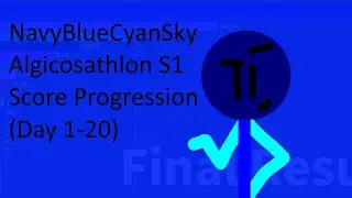 NavyBlueCyanSky Algicosathlon S1 Score Progression