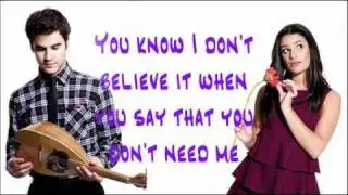 Glee - Don't You Want Me Video Lyrics HQ