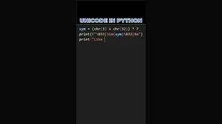 UNICODE in PYTHON | TRICKS and TIPS | PRINT HEARTS RED COLOR IN TERMINAL 